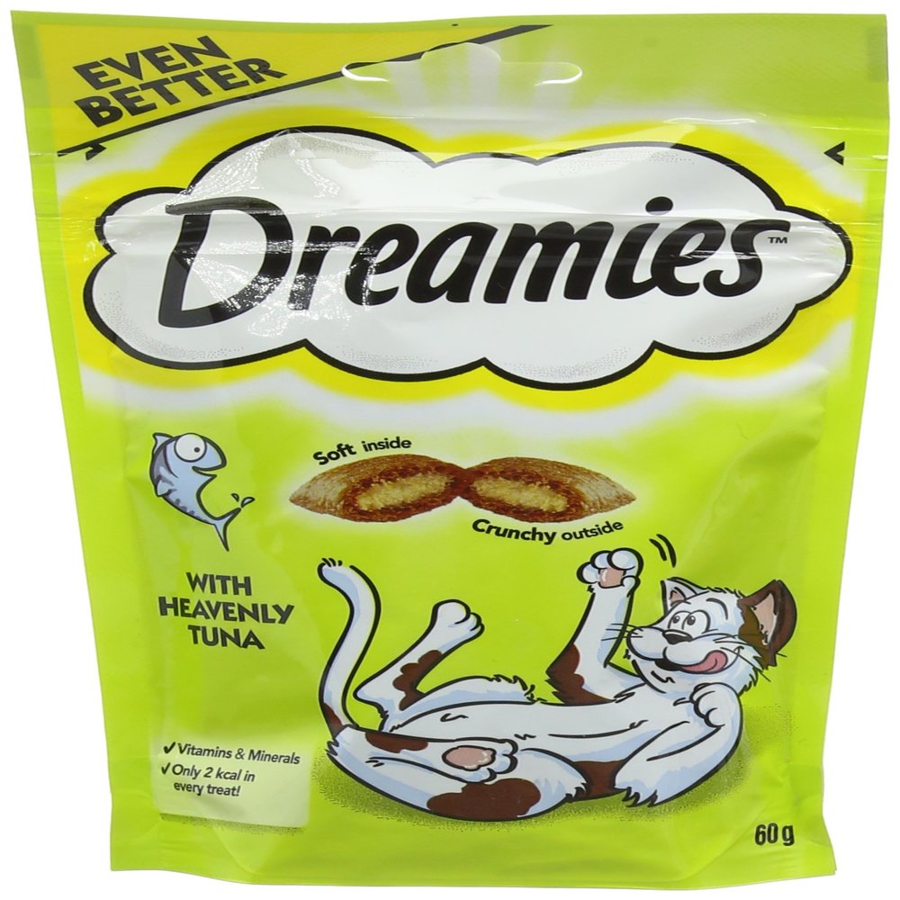 DREAMIES Cat Treats with Tuna 60 g (Pack of 8)
