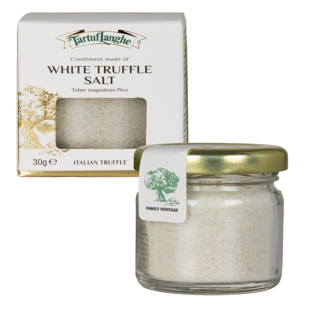 TARTUFLANGHE French Sea Salt with White Truffle (tuber magnatum pico), 100 g