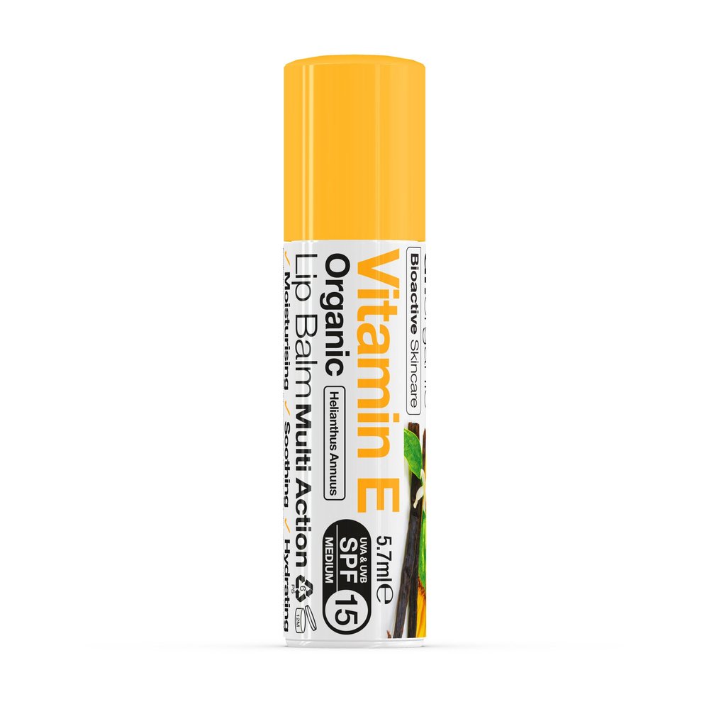 Dr. Organic Vitamin E Lip Balm, 1 Count, 5.7 mL