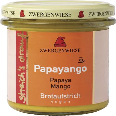 Zwergenwiese Organic Papayango Spread, Spicy Papaya-Mango, Lactose-Free, 160 g