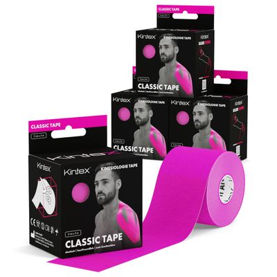 Kintex Kinesiology Tape, 4 Rolls, 2 in x 16.4 ft, Elastic & Water-Resistant