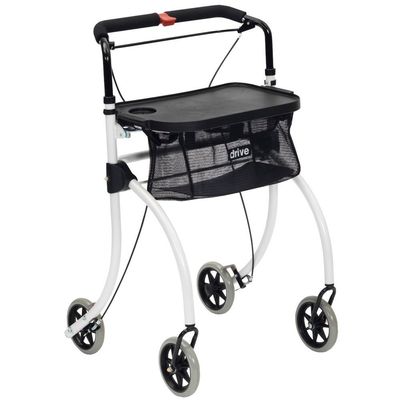 Drive Medical Roomba Indoor Rollator with Basket and Tray