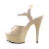 Pleaser Women's Delight-609 Platform Sandals, Beige, EU 40 view 3