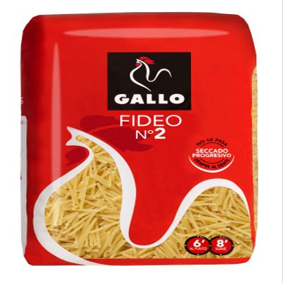 Pastas Gallo Fideos N2, 500 g