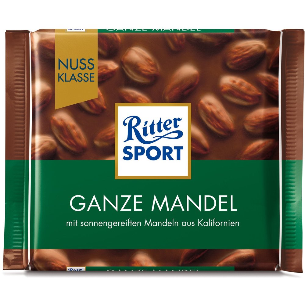Ritter Sport Whole Almonds - 5 x 100 g