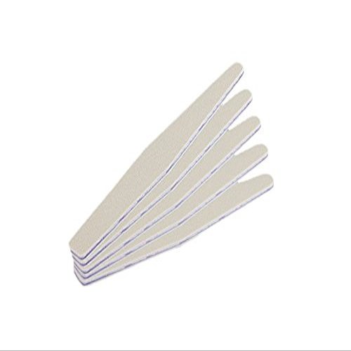 Star Naildesign & Cosmetics White Trapezoid Nail Files 180/100, 10-Piece Set