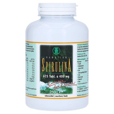 Ivarsson's Spirulina – Original Hawaiian Spirulina Tablets, 625 Count | 400 mg + Vitamins K1 & K2