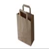 Organic Waste Bags with Handles, Brown Kraft Paper, 22 + 10 x 28 cm, 10 pcs view 1