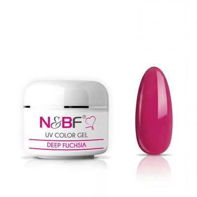 N&BF UV Glass Gel 5 ml, Medium Viscosity, Deep Fuchsia Red