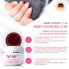 N&BF UV Glass Gel 5 ml, Medium Viscosity, Deep Fuchsia Red view 2