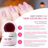 N&BF UV Glass Gel 5 ml, Medium Viscosity, Deep Fuchsia Red view 4