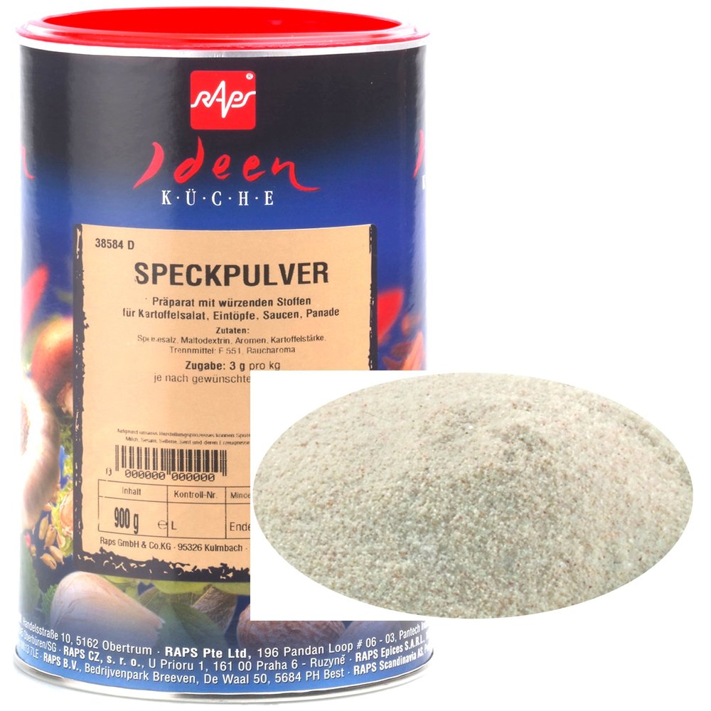 1a RAPS Spices 1038584-001 BACON POWDER — 900 g Tin
