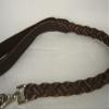 Braided Genuine Leather Dog Leash, Whip-Style, 85 cm/20 mm view 2