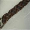 Braided Genuine Leather Dog Leash, Whip-Style, 85 cm/20 mm view 3