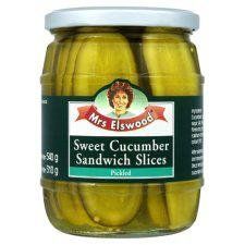 Mrs Elswood Pickled Cucumber Sandwich Slices 540 g