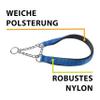 Ferplast Daytona Stop-Pull Collar, Nylon, Padded, Adjustable for Small Dogs, Easy Closure (Neck Size 28-40 cm), S, Blue view 4