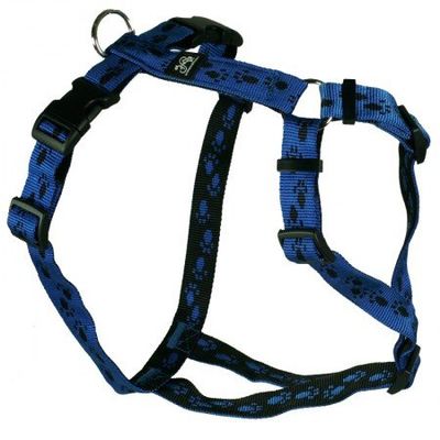 Feltmann Cross Harness Softband Blue with Black Paws, 75–100 cm