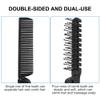 Sourcing Map 5-Piece Black Plastic Folding Double-Edge Comb Set view 3