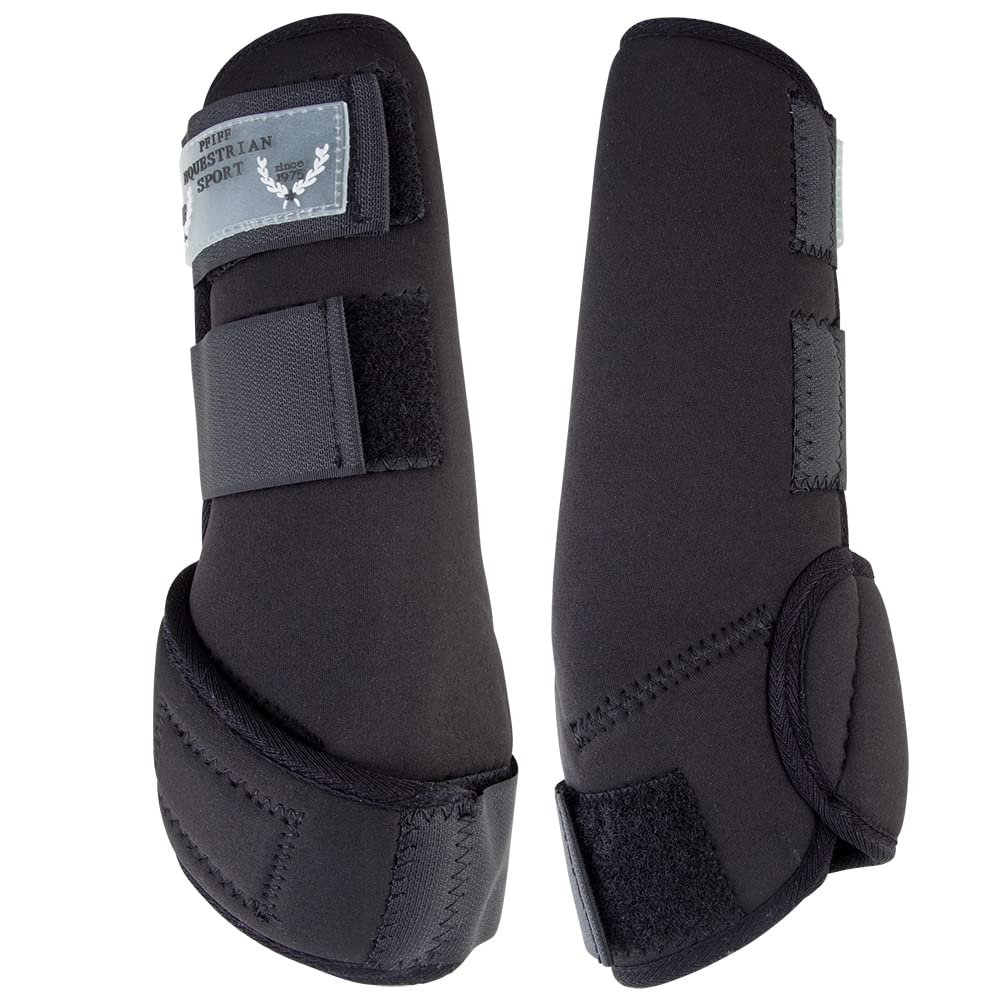 PFIFFsoft Closed Fetlock Boots, Black, S