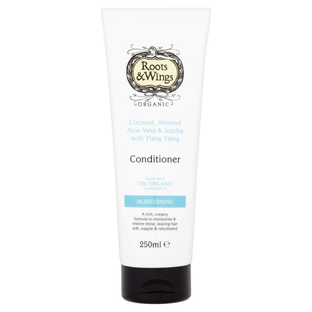 Roots & Wings Moisturizing Coconut, Almond, Aloe Vera & Jojoba with Ylang Ylang Conditioner, 250 ml
