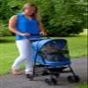 Pet Gear 02702 Happy Trails Dog/Pet Stroller, Zip-Free, Up to 15.9 kg, Sapphire Blue view 2