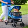 Pet Gear 02702 Happy Trails Dog/Pet Stroller, Zip-Free, Up to 15.9 kg, Sapphire Blue view 3