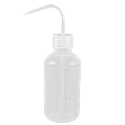 Sourcingmap 250 mL Tattoo Wash Green Soap Squeeze Bottle, Clear White Plastic