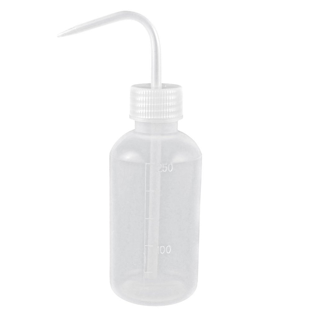 Sourcingmap 250 mL Tattoo Wash Green Soap Squeeze Bottle, Clear White Plastic
