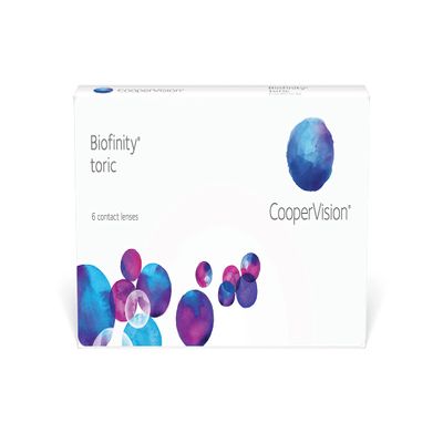 Biofinity Toric Soft Monthly Contact Lenses, 6 Pack, BC 8.70 mm, DIA 14.5, CYL -1.75, Axis 10, -3.50 D