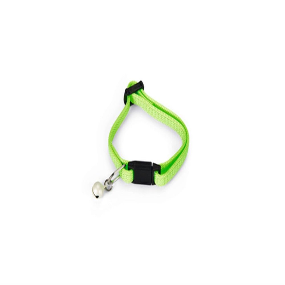 Beeztees 730382 Cat Collar, 16–23 cm x 8 mm, Neon Green
