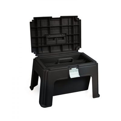 HORZE All-in-One Grooming Box and Step Stool, Black
