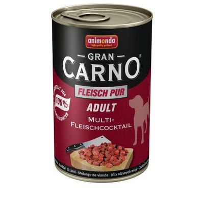 Animonda GranCarno Meat Meal - 6-Pack (Multi-Meat Cocktail, 6 x 400 g)