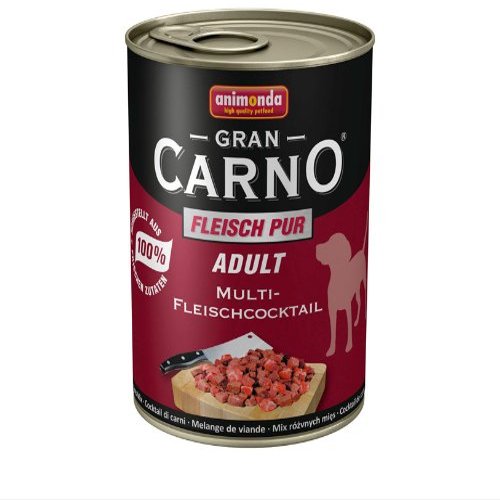 Animonda GranCarno Meat Meal - 6-Pack (Multi-Meat Cocktail, 6 x 400 g)