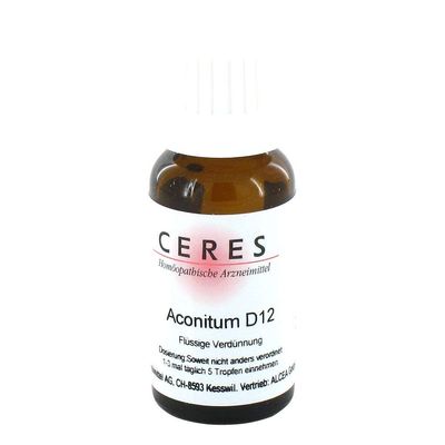 CERES Aconitum D12 Dilution, 20 mL