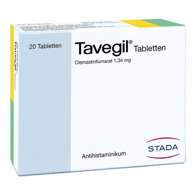Tavegil Antihistamine Tablets for Allergies, 20 Tablets
