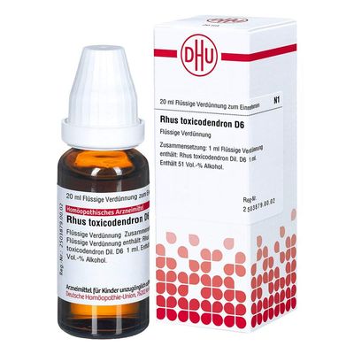 Rhus Tox. D6 Dilution, 20 mL
