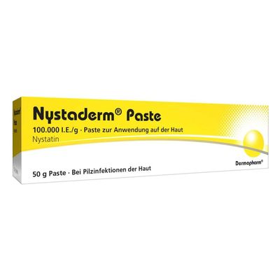 Nystaderm Paste for Diaper Rash, Nystatin, 50 g