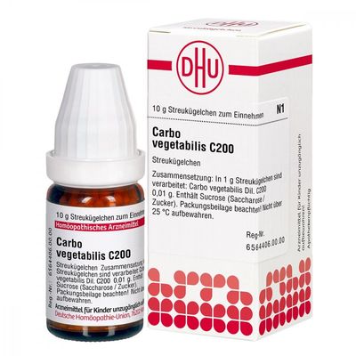 DHU Carbo vegetabilis C200 Globules, 10 g