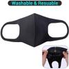BOOLAVARD 3-Pack Unisex Black Washable Reusable Cotton Face Coverings view 2