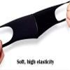 BOOLAVARD 3-Pack Unisex Black Washable Reusable Cotton Face Coverings view 3