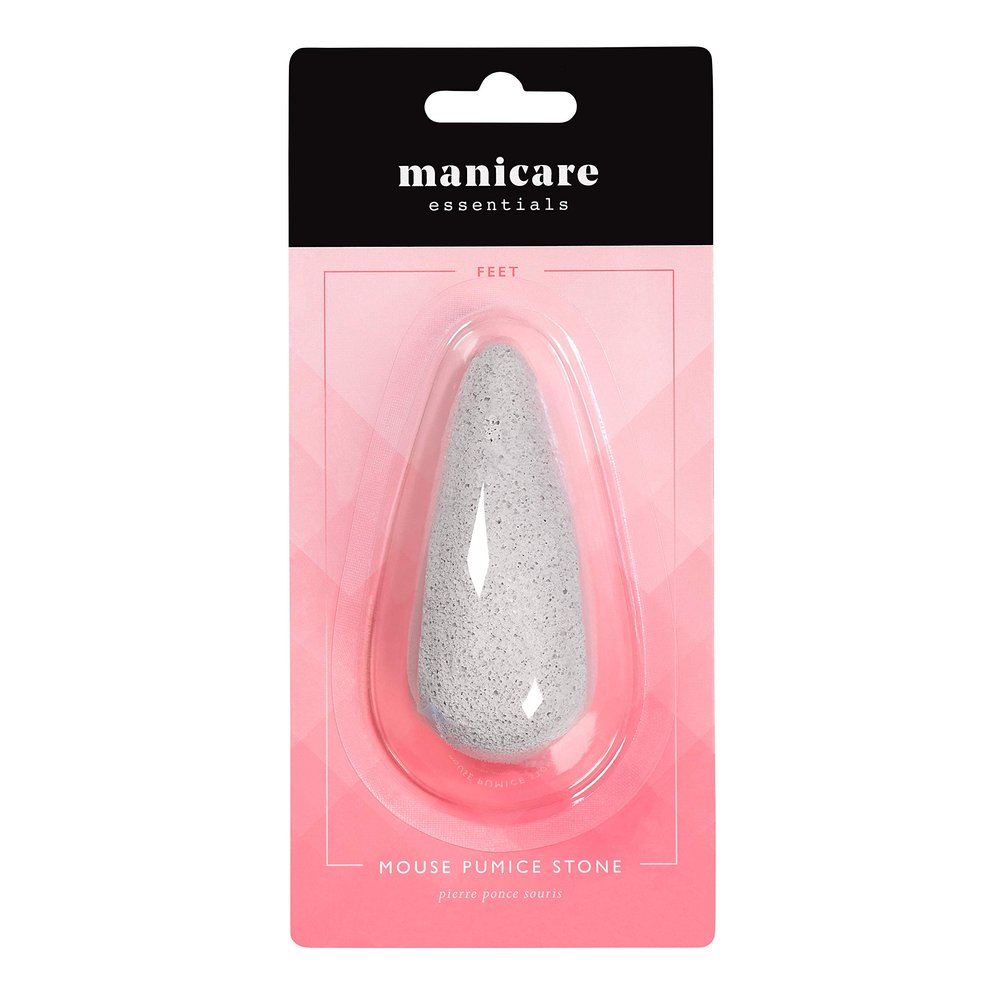 Manicare Mouse Pumice Stone – Natural Pumice for Feet, Heels & Elbows