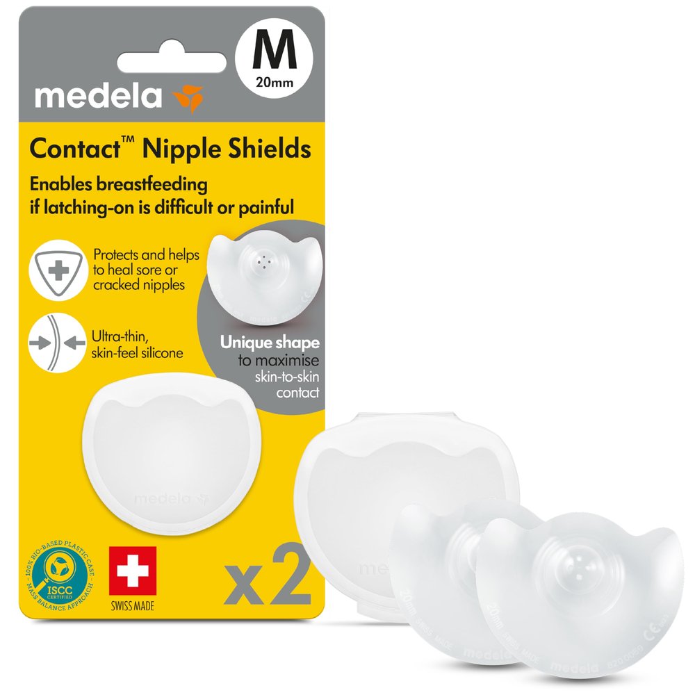 Medela Contact Nipple Shields, Size M, 2 ct