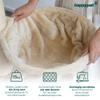 HAPPYPET 181 cm Cat Tree with 11 cm Posts, House, Tunnel and Loungers, Cream view 3