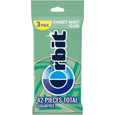 Orbit Sweet Mint Sugar-Free Gum, Multipack (3 Packs)