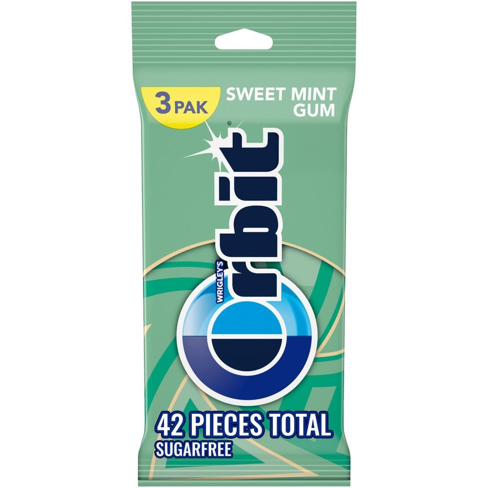 Orbit Sweet Mint Sugar-Free Gum, Multipack (3 Packs)