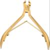 TWEEZERMAN Ultra Precision Cuticle Nipper, Handcrafted, Gold view 1