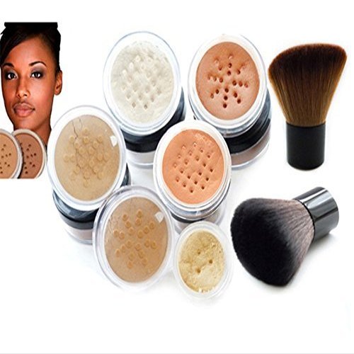 Intelligent Cosmetics Makeup Set, Dark Warm and Dark Shades with Dual Kabuki Brushes
