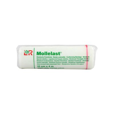 MOLLELAST Bandages 12 cm x 4 m, Sterile, Individually Packaged, 20 Count