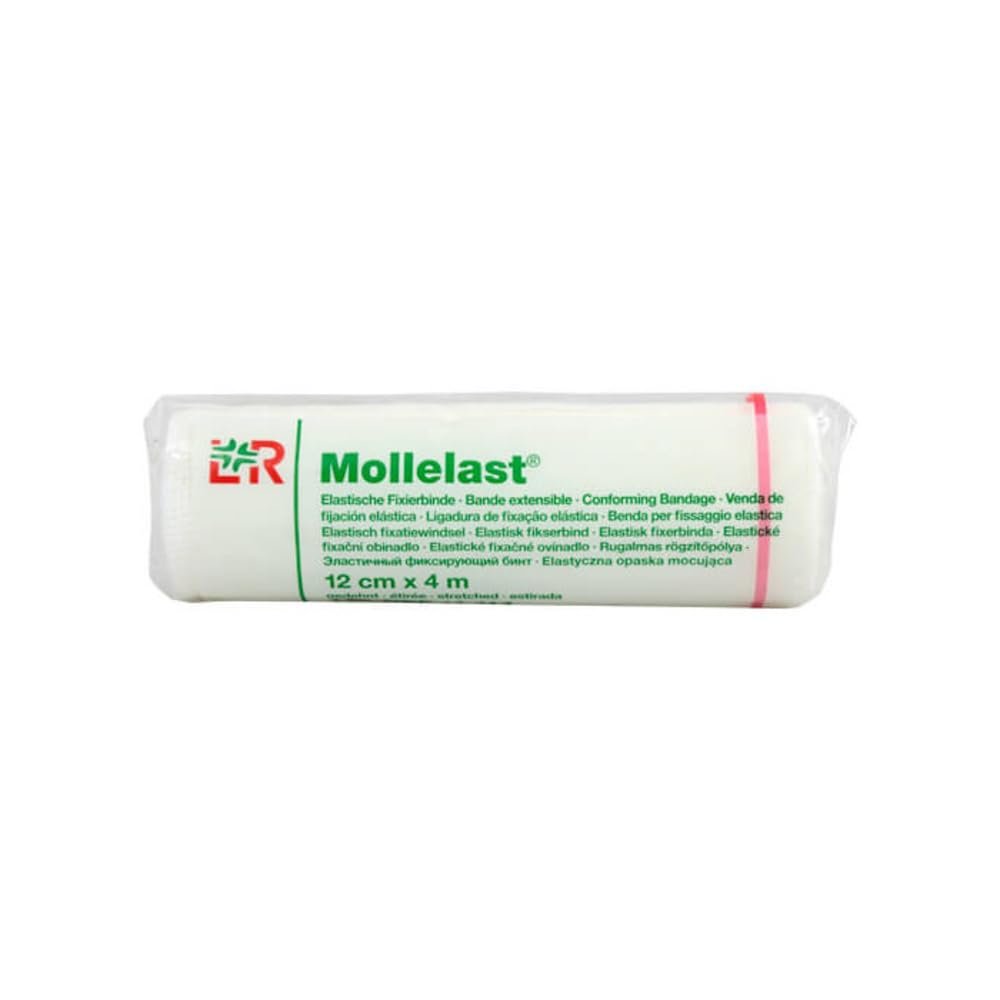 MOLLELAST Bandages 12 cm x 4 m, Sterile, Individually Packaged, 20 Count