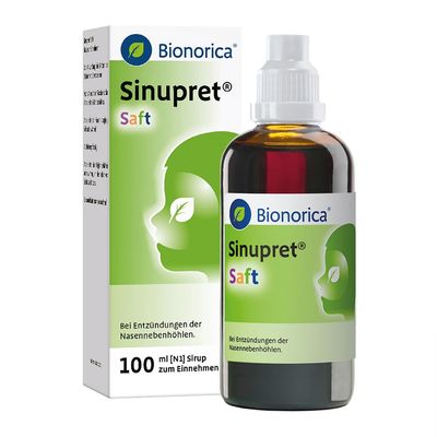 Sinupret Syrup for Stubborn Nasal Congestion, Loosens Mucus and Opens the Nose, for Children Ages 2+, 100 mL
